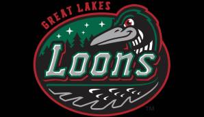 Great Lake Loons: Single-A / Los Angeles Dodgers (Übersetzung Loon: Seetaucher).