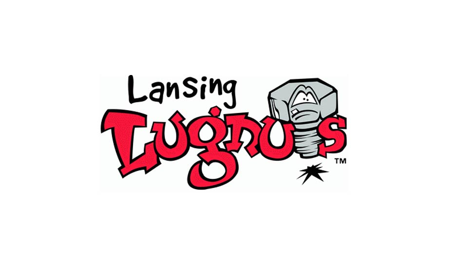 Lansing Lugnuts: Single-A / Toronto Blue Jays (Übersetzung Lugnut: Radmutter).