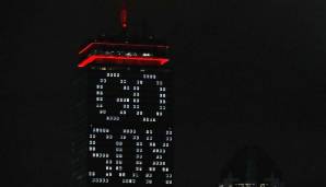 Das Prudential Center in Boston hatte zum Auftakt der World Series eine klare Botschaft für die Red Sox.