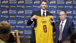 Kevin Love trägt künftig bei den Cleveland Cavaliers die Nummer 0