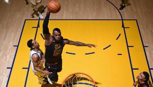 Platz 5: LeBron James (Cleveland Cavaliers): 51 Punkte gegen die Golden State Warriors, Finals 2018, Spiel - Endstand: 124:114 für Golden State nach Verlängerung