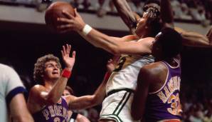 Die Celtics kommen natürlich auch vor: Don Nelson gewann in 14 NBA-Jahren fünf Titel zwischen 1966 und 1976. Ja, DER Don Nelson.