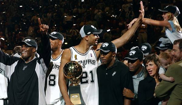 2003: San Antonio Spurs (4-2 gegen New Jersey Nets). Finals MVP: Tim Duncan