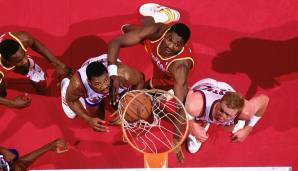 Platz 9: HAKEEM OLAJUWON (1984-2002) - 4034 Offensiv-Rebounds in 1238 Spielen für die Rockets und Raptors
