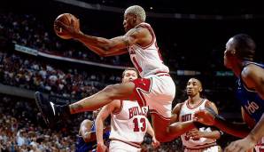 Platz 4: DENNIS RODMAN (1986-2000) - 4329 Offensiv-Rebounds in 911 Spielen für die Pistons, Spurs, Bulls, Lakers und Mavericks