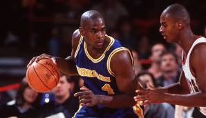 Platz 20: Chris Webber (Golden State Warriors) am 23.12.1993 - Alter: 20 Jahre, 297 Tage - 22 Punkte, 12 Rebounds, 12 Assists gegen die Los Angeles Clippers.