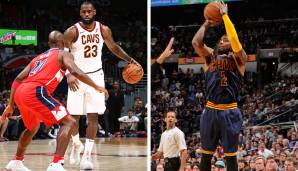 Cleveland Cavaliers - Kyrie Irving (12. März 2015 gegen die San Antonio Spurs) und LeBron James (3. November 2017 gegen die Washington Wizards) mit je 57 Punkten