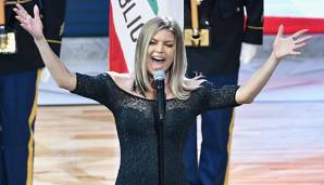 Fergie von den Black Eyed Peas sang die Nationalhymne beim All-Star Game 2018