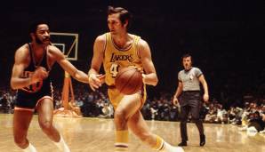 Platz 8: JERRY WEST (1960-1974) - 7.160 (81,4 Prozent) für die Lakers.