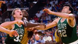 Platz 9: Boston Celtics (1980-1993) - 3 Titel (1981, 1984, 1986).