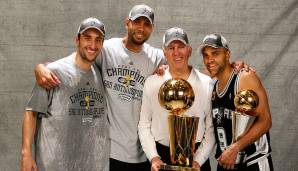Platz 1: San Antonio Spurs (1998-2019) - 5 Titel (1999, 2003, 2005, 2007, 2014).