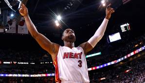 Platz 19: Dwyane Wade (2004 - 2019) - 177 Spiele für die Miami Heat und Chicago Bulls.