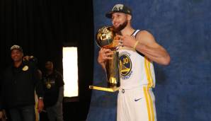 2015 - Platz 1: Stephen Curry (Golden State Warriors) - 1198 Punkte (100 von 130 Erststimmen).