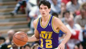 Platz 8: JOHN STOCKTON (1984-2003) - Team: Utah Jazz - Finals-Teilnahmen: 2 (1997, 1998)