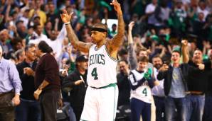 ISAIAH THOMAS: In der Saison 2016/17 explodierte der "King of the Fourth" im Celtics-Trikot. Als exzellenter Scorer führte er Boston sogar in die Eastern Conference Finals und landete im MVP-Rennen auf Platz fünf.