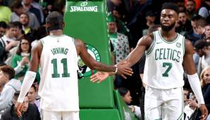 Platz 3: Boston Celtics - Kyrie Irving (24,4 Punkte, 3,8 Rebounds, 5,1 Rebounds) und Jaylen Brown (14,5 Punkte, 4,9 Rebounds, 1,6 Assists)
