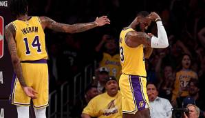 An den Anblick von LeBron James im Trikot der Los Angeles Lakers muss man sich erst noch gewöhnen.