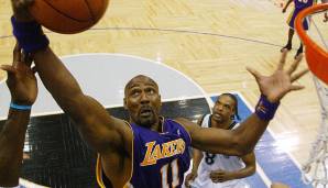 Platz 6: KARL MALONE - Dem Mailman blieb in 18 Jahren in Utah immer ein Ring verwehrt und auch bei den Lakers klappte es nicht. Zwar erreichte er in seinem ersten und einzigen Jahr mit den Lakers 2004 die Finals, dort scheiterte L.A. jedoch an Detroit.