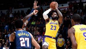 Platz 2: LEBRON JAMES - Der King soll das nächste große Kapitel der Lakers prägen - im Idealfall mit der ein oder anderen Meisterschaft. Mal schauen, was für Erfolge der 33-Jährige noch in L.A. feiern kann ...