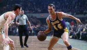 Platz 34: JERRY WEST - 6.238 Assists in 932 Spielen - Lakers