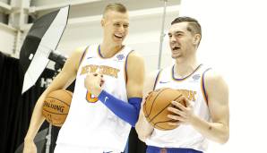 Nach drei relativ unglücklichen Jahren in Orlando versucht Mario Hezonja nun sein Glück bei den New York Knicks - Kristaps Porzingis scheint es zu freuen.