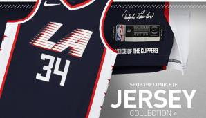 LOS ANGELES CLIPPERS - Sieht so das neue City-Edition-Jersey der Clippers aus? Offiziell vorgestellt wurde es noch nicht, es sieht aber ganz danach aus, als ob die Clippers eine Hommage an das Logo der Olympischen Spiele 1984 in das Trikot einarbeiten.