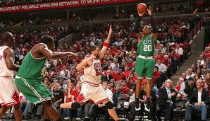 PLATZ 20: 51 Punkte von Ray Allen (Boston Celtics) - Spiel 6 der ersten Runde 2009 gegen die Chicago Bulls.