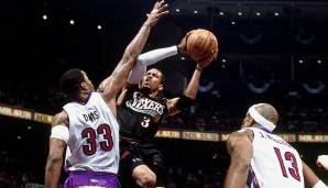 PLATZ 18: 52 Punkte von Allen Iverson (Philadelphia 76ers) - Spiel 5 der Eastern Conference Semifinals 2001 gegen die Toronto Raptors.