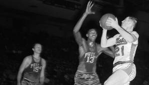 PLATZ 15: 53 Punkte von Wilt Chamberlain (Philadelphia Warriors) - Spiel 3 der Eastern Division Semifinals 1960 gegen die Syracuse Nationals.