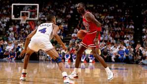 PLATZ 7: 55 Punkte von Michael Jordan (Chicago Bulls) - Spiel 2 der ersten Runde 1988 gegen die Cleveland Cavaliers.