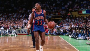 ISIAH THOMAS (Detroit Pistons im Jahr 1982) - Stats: 17,0 Punkte, 7,8 Assists und 2,1 Steals bei 42,4 Prozent aus dem Feld in 33,8 Minuten (72 Spiele)