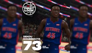 Sekou Doumbouya (Detroit Pistons): 73