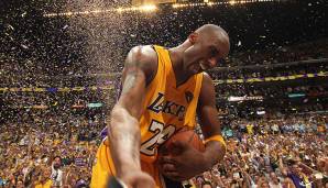 Platz 2: Kobe Bryant (Los Angeles Lakers) - 698 Punkte (2 von 121 Erststimmen).