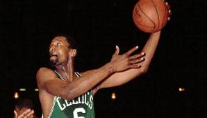 Platz 17: Bill Russell (1956-1969) - 11 All-NBA-Nominierungen (3x First, 8x Second) - Team: Celtics.