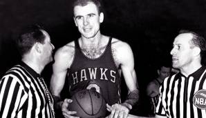 Platz 12: Bob Pettit (1954-1965) - 11 All-NBA-Nominierungen (10x First, 1x Second) - Team: Hawks.