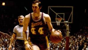 Platz 7: Jerry West (1960-1974) - 12 All-NBA-Nominierungen (10x First, 2x Second) - Team: Lakers.
