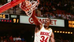 Platz 10: Hakeem Olajuwon (1984-2002) - 12 All-NBA-Nominierungen (6x First, 3x Second, 3x Third) - Teams: Rockets, Raptors.