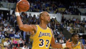 Platz 3: Kareem Abdul-Jabbar (1969-1989) - 15 All-NBA-Nominierungen (10x First, 5x Second) - Teams: Bucks, Lakers.