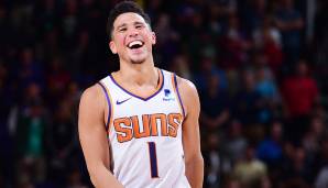 PLATZ 6: Devin Booker (Phoenix Suns) - Gehalt 2019/20: 27,3 Millionen Dollar - Stats 2018/19 (64 Spiele): 35 Minuten, 26,6 Punkte, 6,8 Assists, 4,1 Rebounds