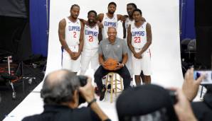 Die L.A. Clippers präsentieren sich beim Media Day in neuer Besetzung.