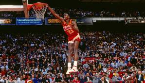 Platz 14: DOMINIQUE WILKINS (1982-1999): 24,83 Punkte – 1.074 Spiele für Atlanta Hawks, L.A. Clippers, Boston Celtics, San Antonio Spurs, Orlando Magic