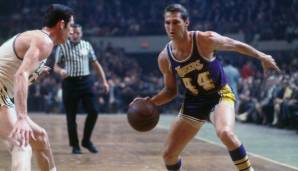 Platz 5: JERRY WEST (1960-1974): 27,03 Punkte – 932 Spiele für Los Angeles Lakers