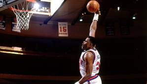 Platz 38: PATRICK EWING (1985-2002): 20,98 Punkte - 1.183 Spiele für die New York Knicks, Seattle SuperSonics und Orlando Magic.