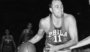 Platz 26: PAUL ARIZIN (1960-1972): 22,81 Punkte - 713 Spiele für die Philadelphia Warriors.
