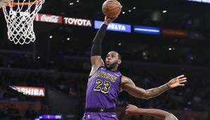 Platz 3: LeBron James (Los Angeles Lakers) - Statistiken 2018/19: 27,4 Punkte, 8,5 Rebounds, 8,3 Assists