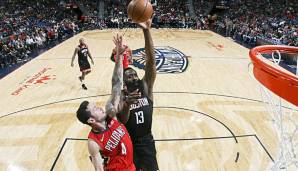 James Harden zerlegt die New Orleans Pelicans in einem starken vierten Viertel und führt die Rockets zum Sieg.