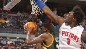 Saison 2001/02: Ben Wallace (Detroit Pistons) - 3,48 Blocks pro Partie.