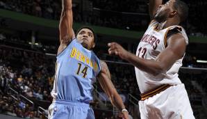 Platz 22: GARY HARRIS (Denver Nuggets): -45 bei der 91:124-Niederlage gegen die Cleveland Cavaliers am 21. März 2016.