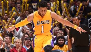 Platz 5: D’Angelo Russell (Los Angeles Lakers) - 8 Dreier (12 Versuche) am 1. März 2016 gegen die Brooklyn Nets.