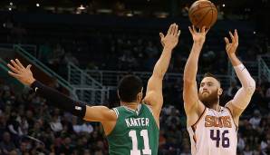 ABOVE THE BREAK - Platz 5: Aron Baynes (Phoenix Suns): 44,9 Prozent bei 3,8 Versuchen pro Spiel.